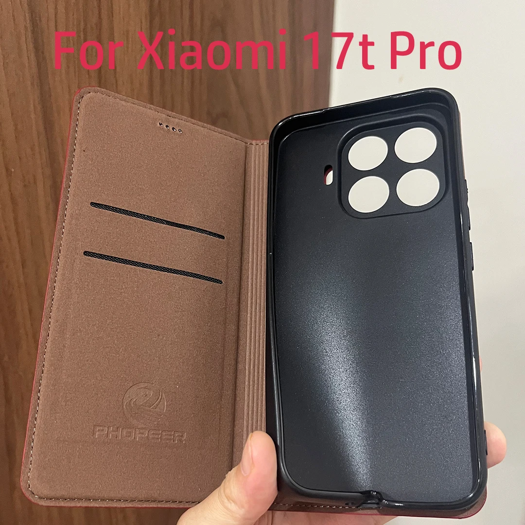Magnetic Genuine Leather Skin Flip Wallet Phone Case Cover