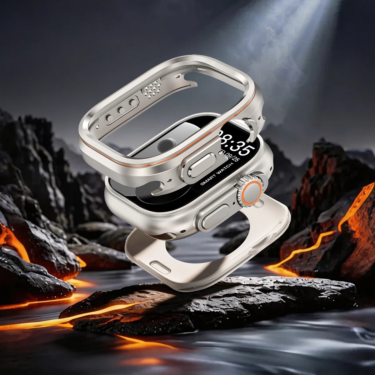 Luxury Metal Bumper Protector Frame for Apple Watch Ultra 49mm
