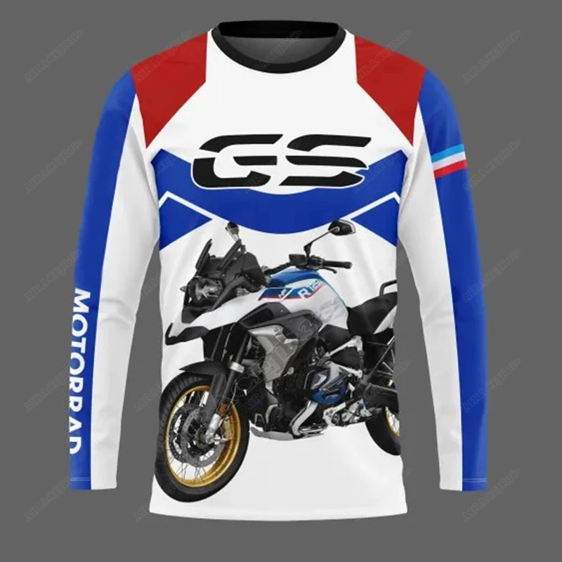 Motorrad For BMW R1250 GS Motorcycle Motorsport Racing Jerseys ADVENTURE Riding Sport Travel Long T-Shirt Summer Anti-UV t shirts,racing sportswear