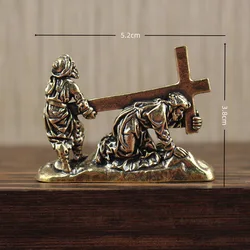 Elegant Western - Inspired Brass Home Decor Figurine (A)