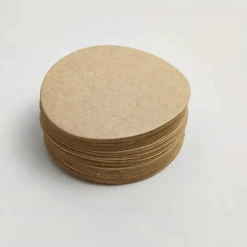 100 Adet yuvarlak Kahve Filtre Kağıdı Seti 66mm Espresso Kahve Makinesi Damlatıcı Moka Pot ile Uyumlu - Demleme Filtreleri Kağıdı