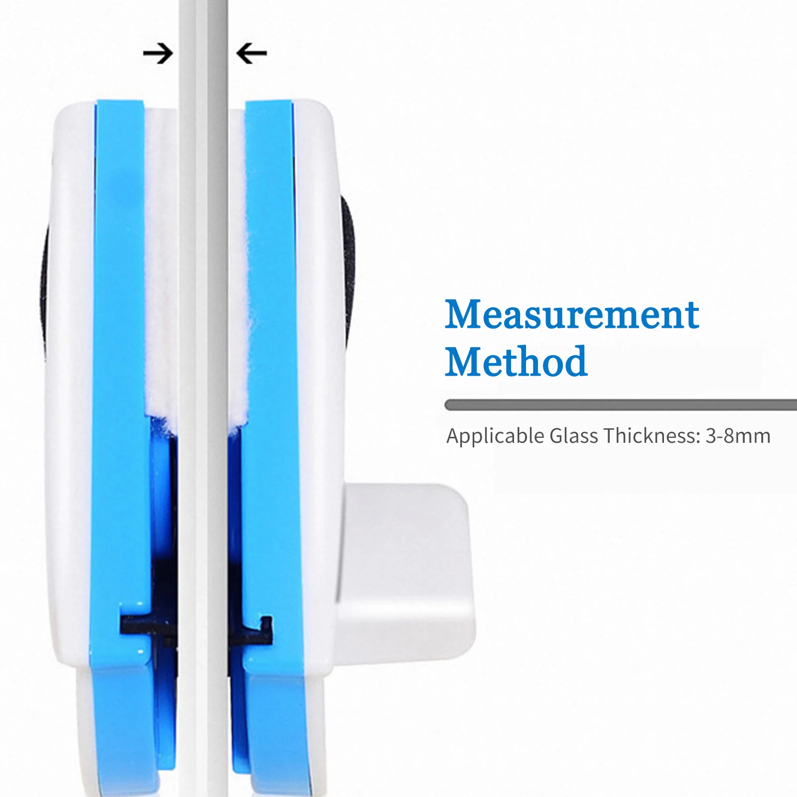 Wiper Double-side Magnetic Glass Window Cleaner Surface Cleaning Brush Triangle Cleaning Tools Thickness 3-8mm window cleaning brush window cleaner