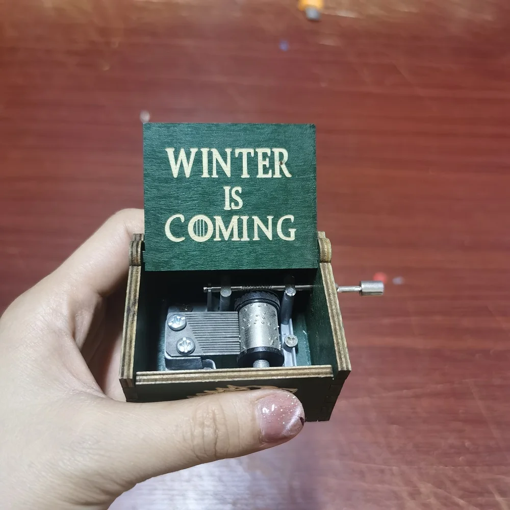 Carousel Music Box Music Box All Black Antique Carved Wooden Hand Crank Spirited Away Music Box Christmas Gift Birthday Gift Party Decoration