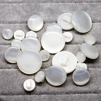 10mm- 22mm Shank White Pearlescent  Fashion Buttons for coat Shirt Sweater Classic Pearlescent Sewing Buttons 2