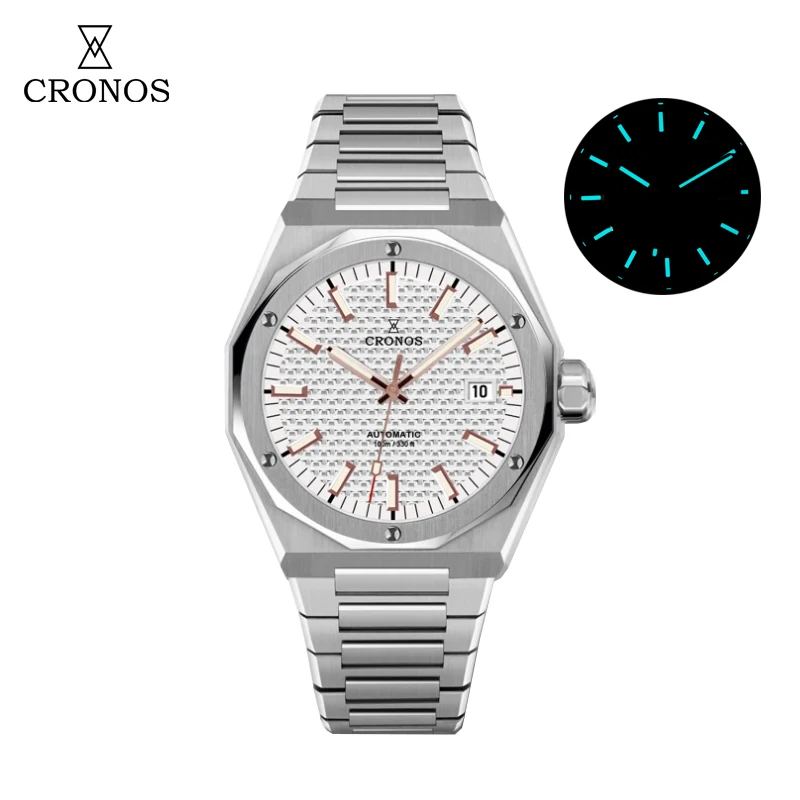 Cronos Luxury Men Watch 39mm Skyline Automatic PT5000 SW200