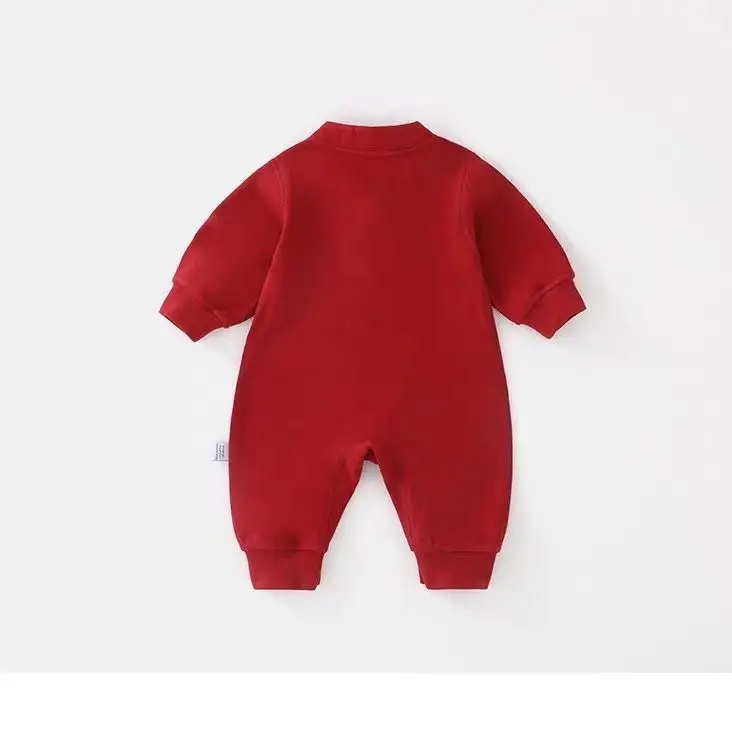 Autumn Jumpsuit Chinese Style Baby Boy Clothes Full Moon One Hundred Day One Year Old Dress 5