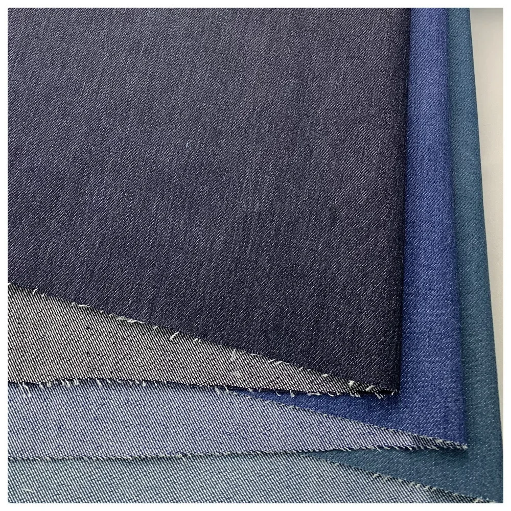Elastic Color Woven Denim Fabric Pink Denim Washed Vintage Summer Clothing for Men Women Children Baby Clothing Accessories