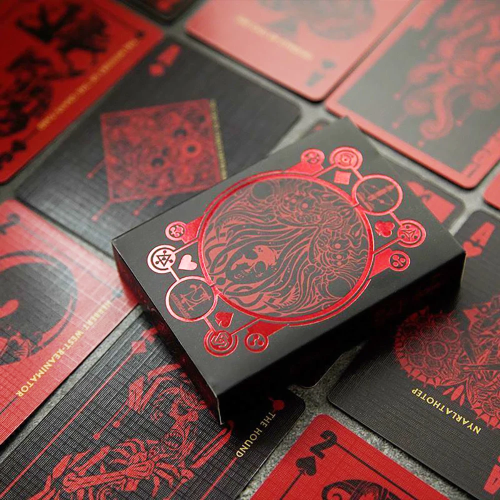 

Ting pup cardboard Cthulhu Myth Necronomicon creative trend beautiful collection tide play poker cardboard starter poker vintage