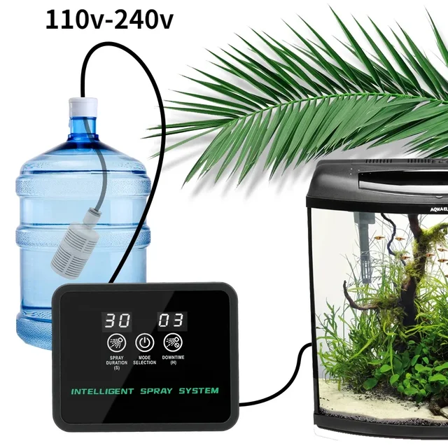 Intelligent Automatic Reptile Fogger Touch Screen Sprinkler Control Electronic Humidifier Timer Mist Rainforest Spray System Set Intelligent Automatic Reptile Fogger Touch Screen Sprinkler Control Electronic Humidifier Timer Mist Rainforest Spray System Set