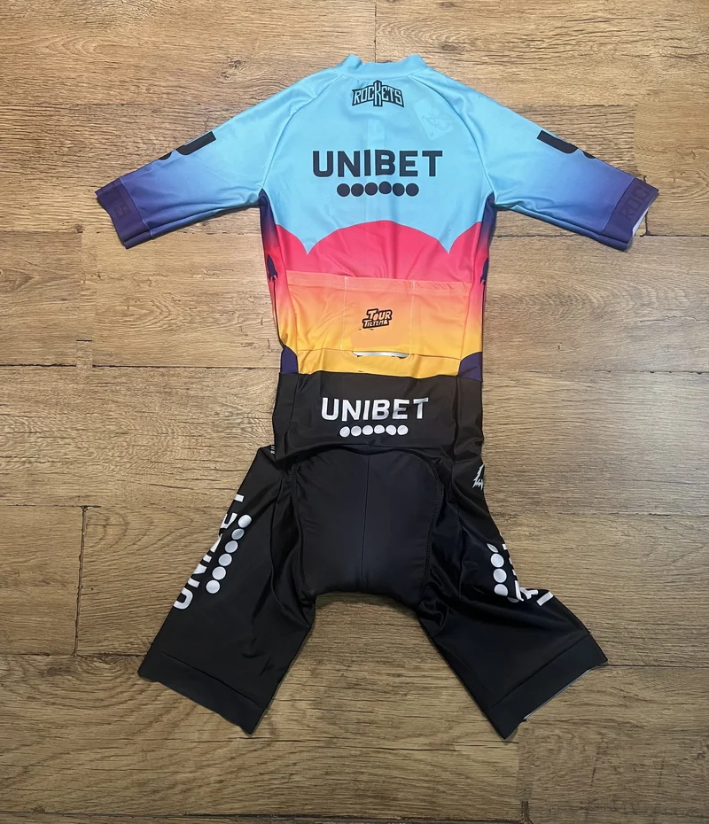 LASER CUT Skinsuit Unibet Tietema TEAM Bodysuit SHORT Cycling Jersey Bike Bicycle Clothing Maillot Ropa Ciclismo