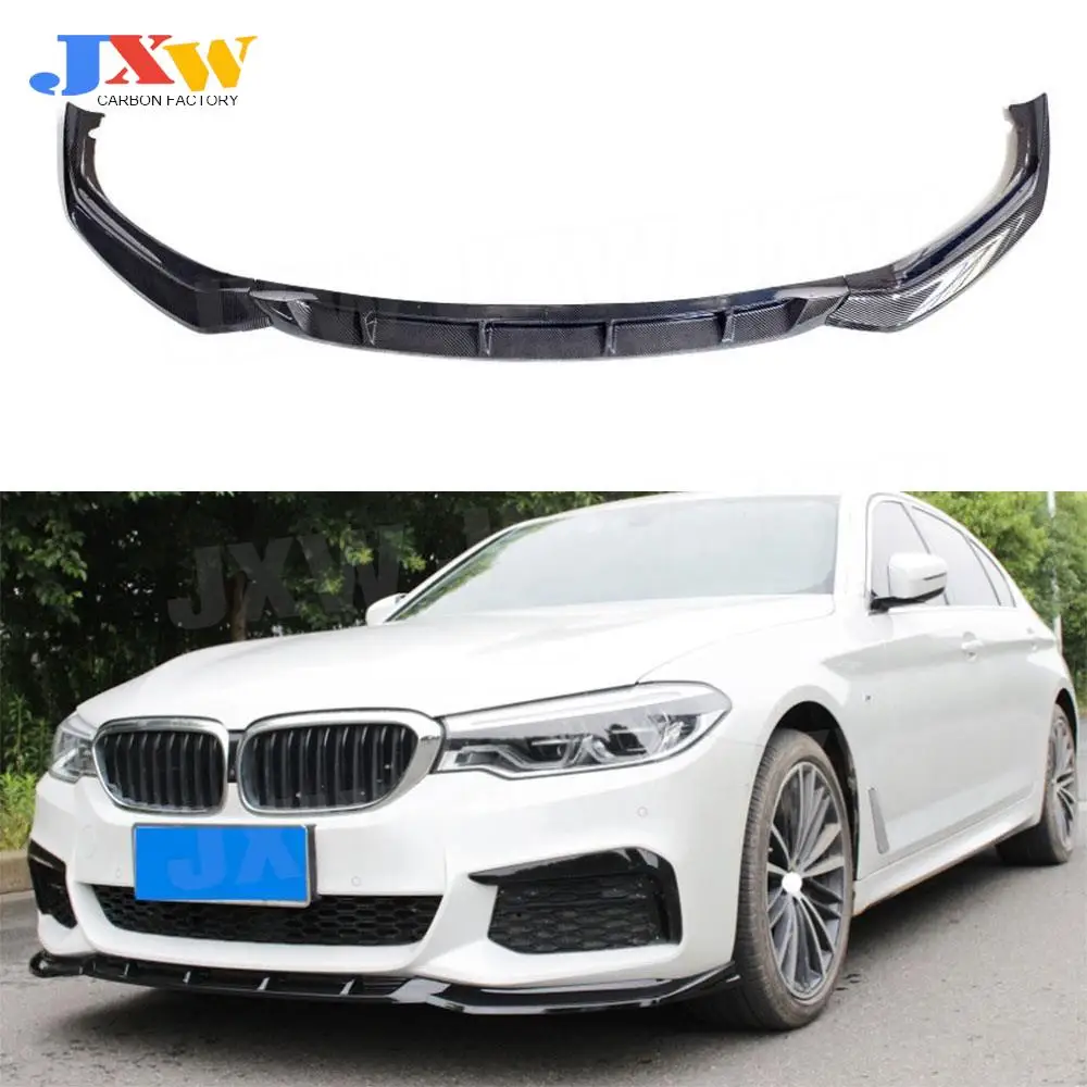 

3PCS ABS Gloss Black /Matte Black/Carbon Look Car Front Bumper Lip Splitters For BMW 5 Series G30 G38 540i M Sport 2017-2019