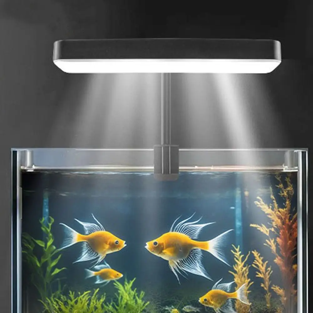 Dimmable Aquarium LED Light 360° Rotatable Super Slim Full Spectrum Grow Lamp High Brightness Clip-on Fish Tank Light