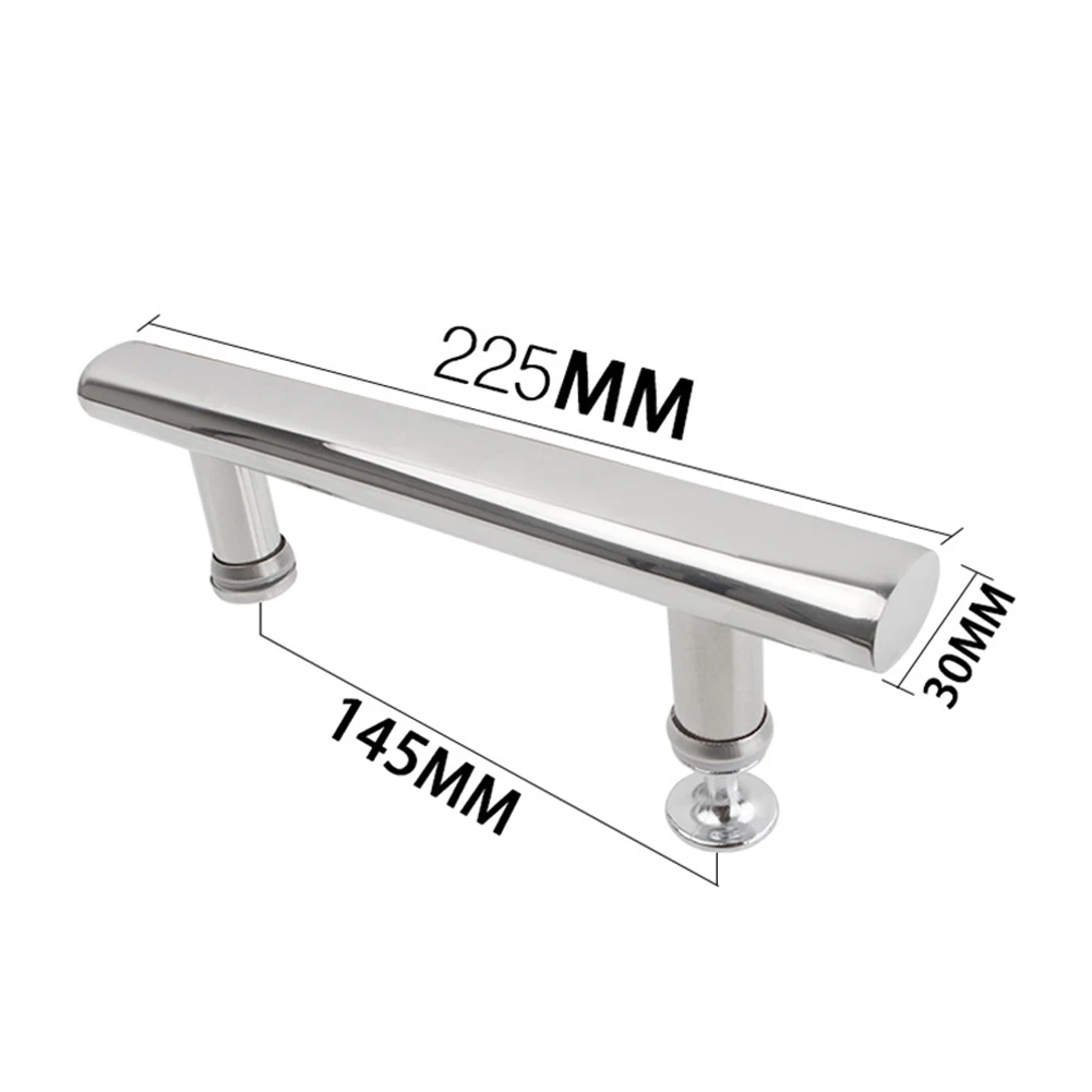 Shower Enclosure Door Handle Knob 201 Stainless Steel Chrome Shower Room Glass Sliding Door Pulls 145mm Hole Centres 225mm Long door handles shower handle shower handles