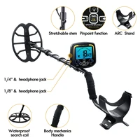 GX850 Metal Detector Underground LCD Professional Scanner Search Finder Gold Detector Treasure Hunter 11inch coil with battery 2
