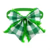 50/100pcs Dog Neckties Bowties ST Patrick's Day Clover Dog Cat Bows Pet Puppy Bow Tie Dog Grooming Accessories Green Bows 6