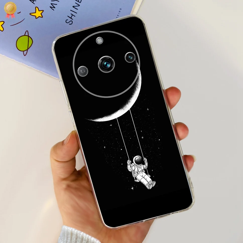 Clear Cute Cartoon Cat Soft Silicone TPU Back Cover