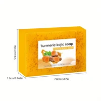 Savon à l'acide koji au curcuma et au citron, savon familial, effet trois-en-un, nettoyage doux et démaquillant 4