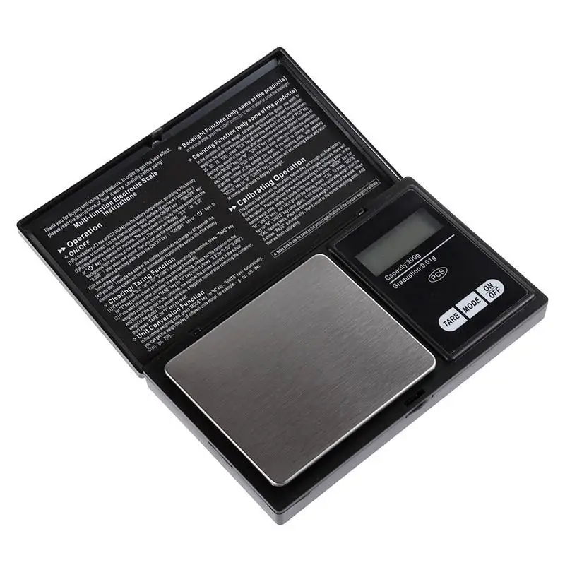 Jewelry scale for Gold Sterling Silver Digital Scale Gram Electronic Scales 100g/200g/300g/500g X 0.01g/0.1g Mini Pocket