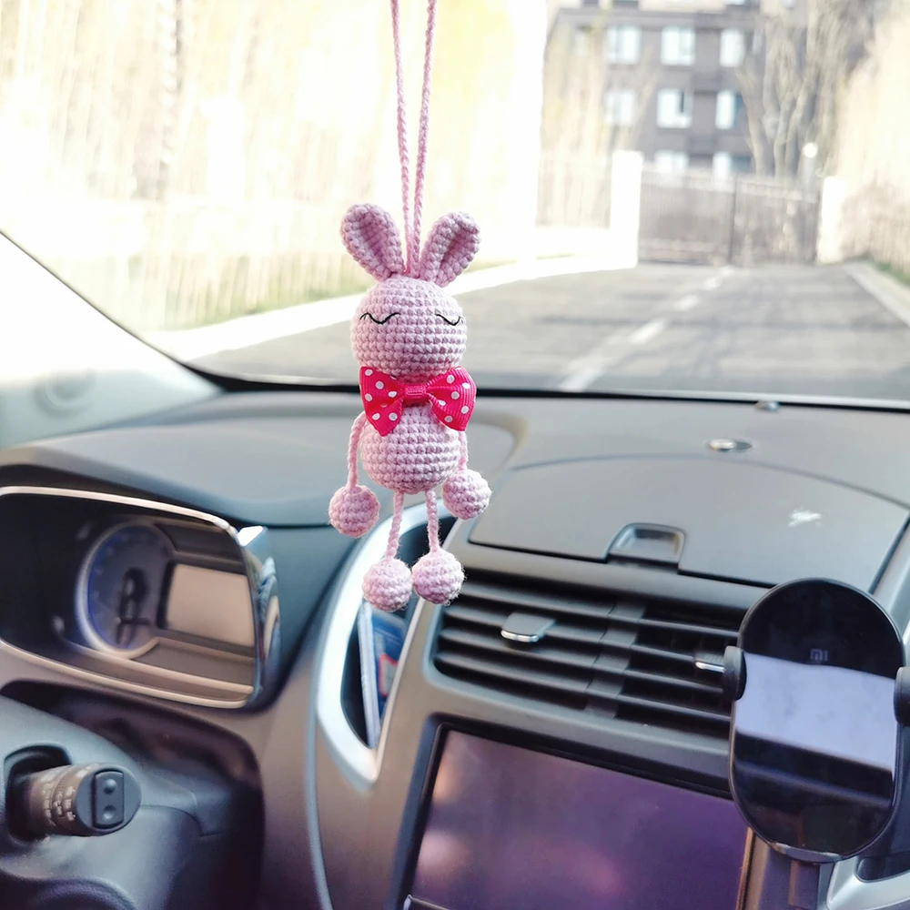 Teddy Bear Car Accessories, Cute Crochet Bear, Rear View Mirror Charm, Car  Decorations, Hanging Car Decor, Gift for Her, Gifts for Women, 