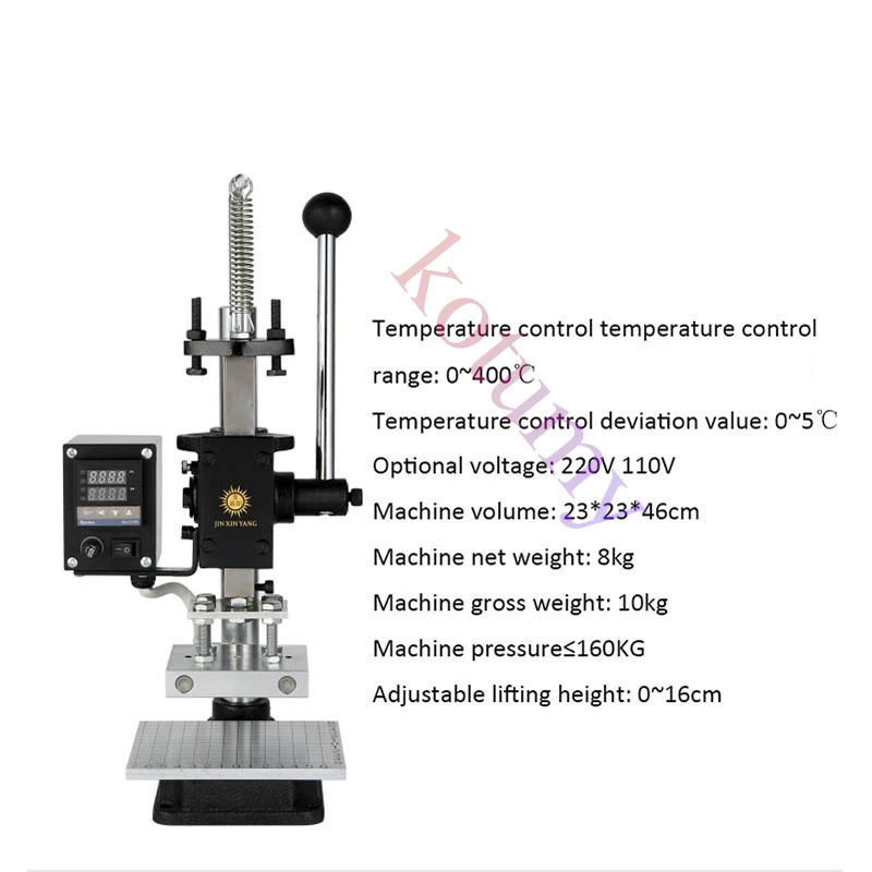 110V Handheld Leather Embossing Machine Hot Foil Stamping for Logo Branding  