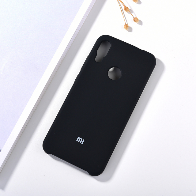 Xiaomi Redmi Note 7/7 pro Liquid Silicone Case Smooth-Touch Soft Silky Shell Protection Cover For Redmi Note 7 With Logo