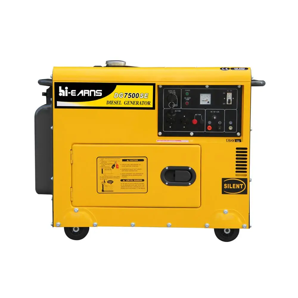 

Бесшумный Электрогенератор 5 кВт с напряжением 110 В для рынка Южной Америки