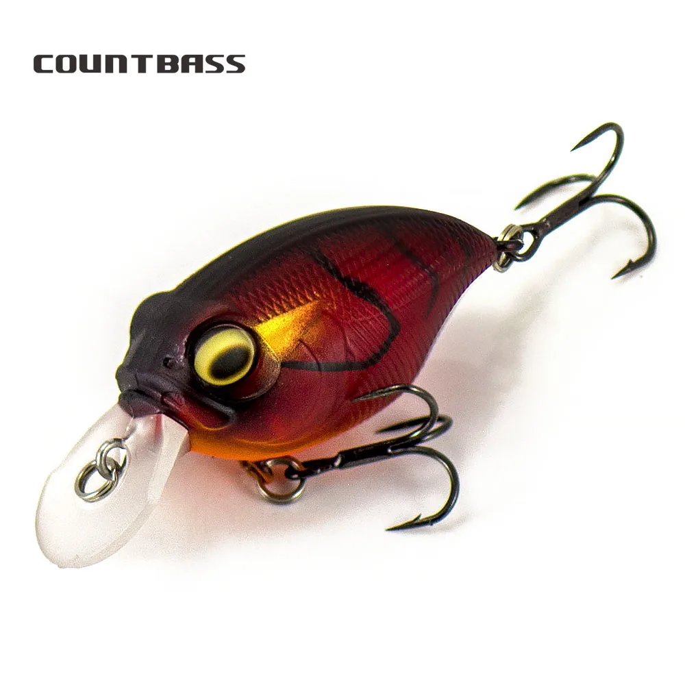 COUNTBASS 38mm 43mm 48mm Crankbaits Hard Plastic Fishingg Wobblers Trout Perch  Angler's Lure