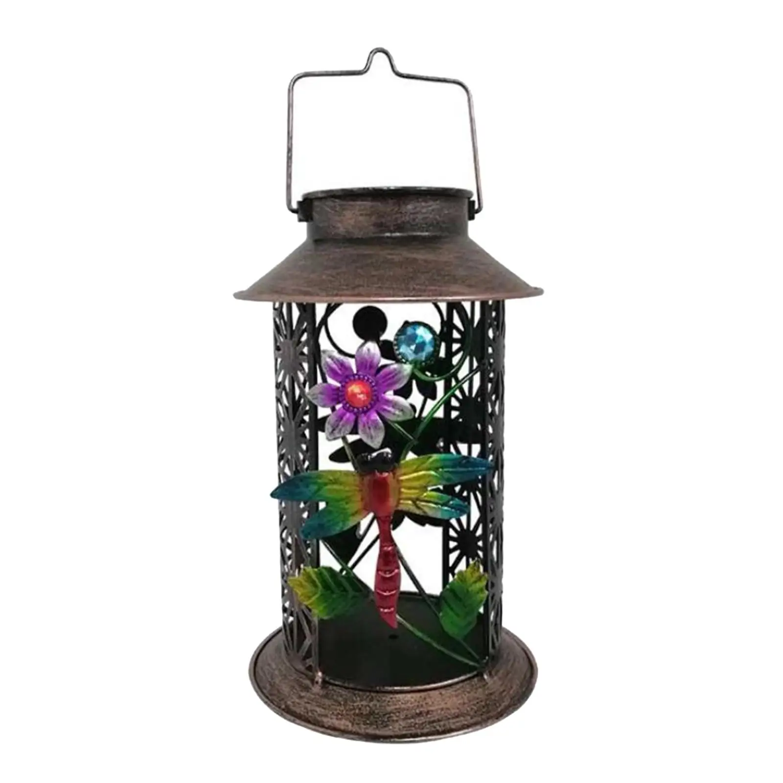  Lights Garden Lamp Solar Lantern Hanging Light for Walkway Garden Outdoor