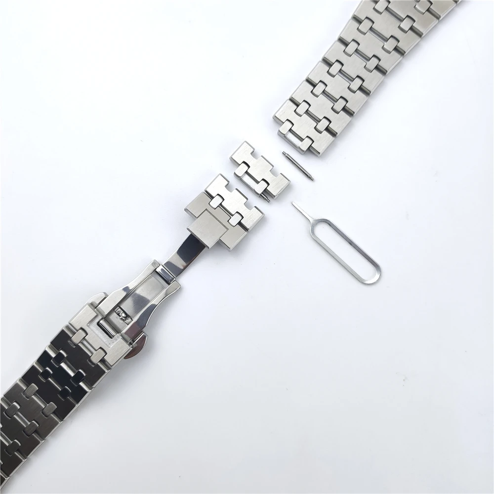 Premium 22mm Stainless Steel Luxury Watch Band