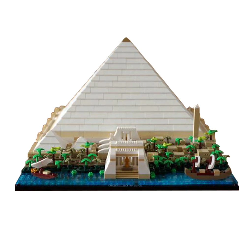 

MOC 21058 - Building of the Great Pyramid Famous Architecture Building Block set Egyptian Mythology Landmark Education Brick Toy