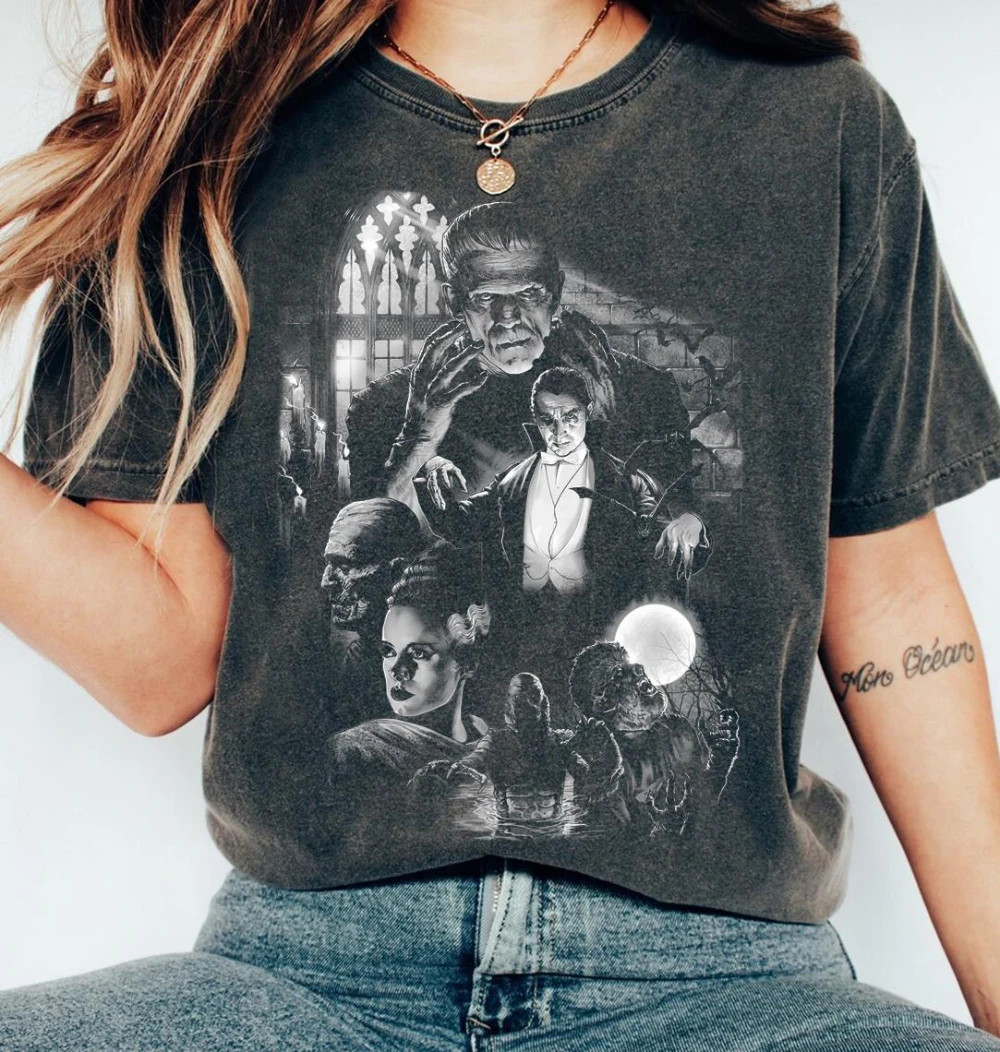 Vintage Frankenstein Shirt Frankenstein Monster Sweatshirt Guillermo Del Toro Jacob Elordi The Creature Tee