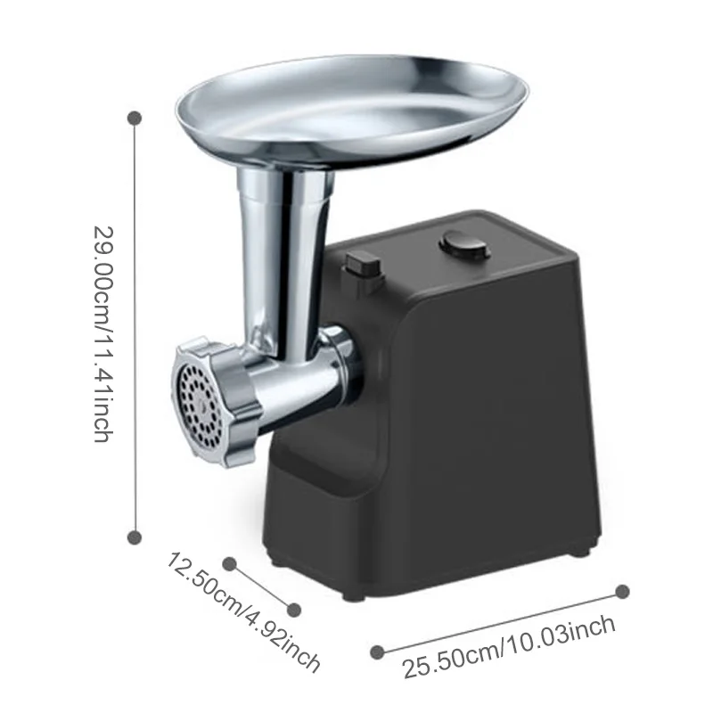 Electric Meat Grinder,Heavy Duty Meat Mincer, Sausage Stuffer Maker, Food Grinder with Sausage , Grinder Plates, for Home Kitche 5