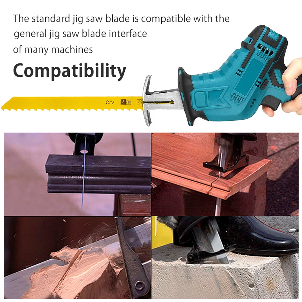 36pcs Reciprocating Saw Blades Pruning Saw Handsaw Multi Saw Blade For Cutting Wood Metal PVC Tube Power Tools Accessories 2