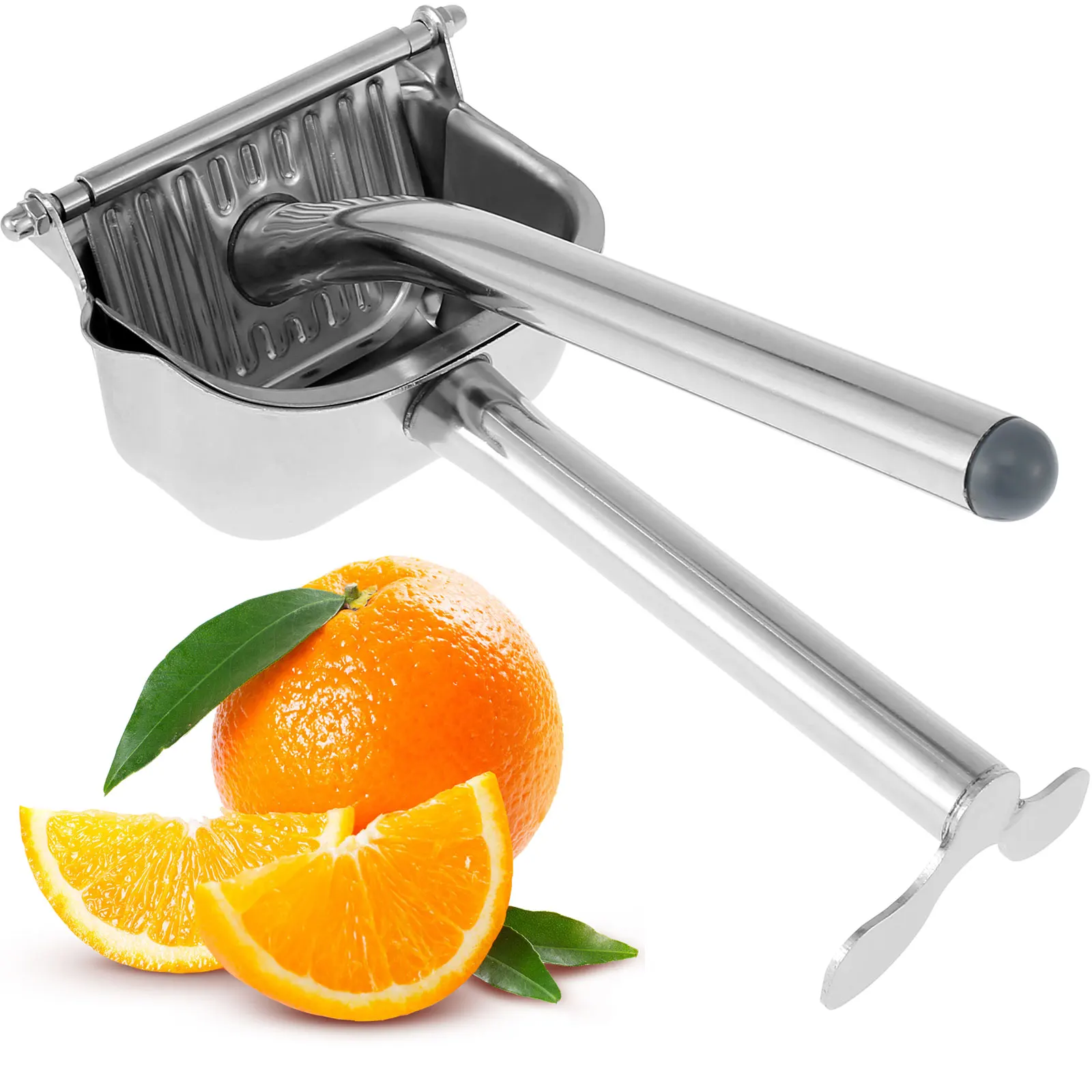 

Hand Press Juicer Stainless Steel Manual Fruit Juice Squeezer Labor-Saving Citrus Squeezer Multipurpose Juice Extractor Tool for