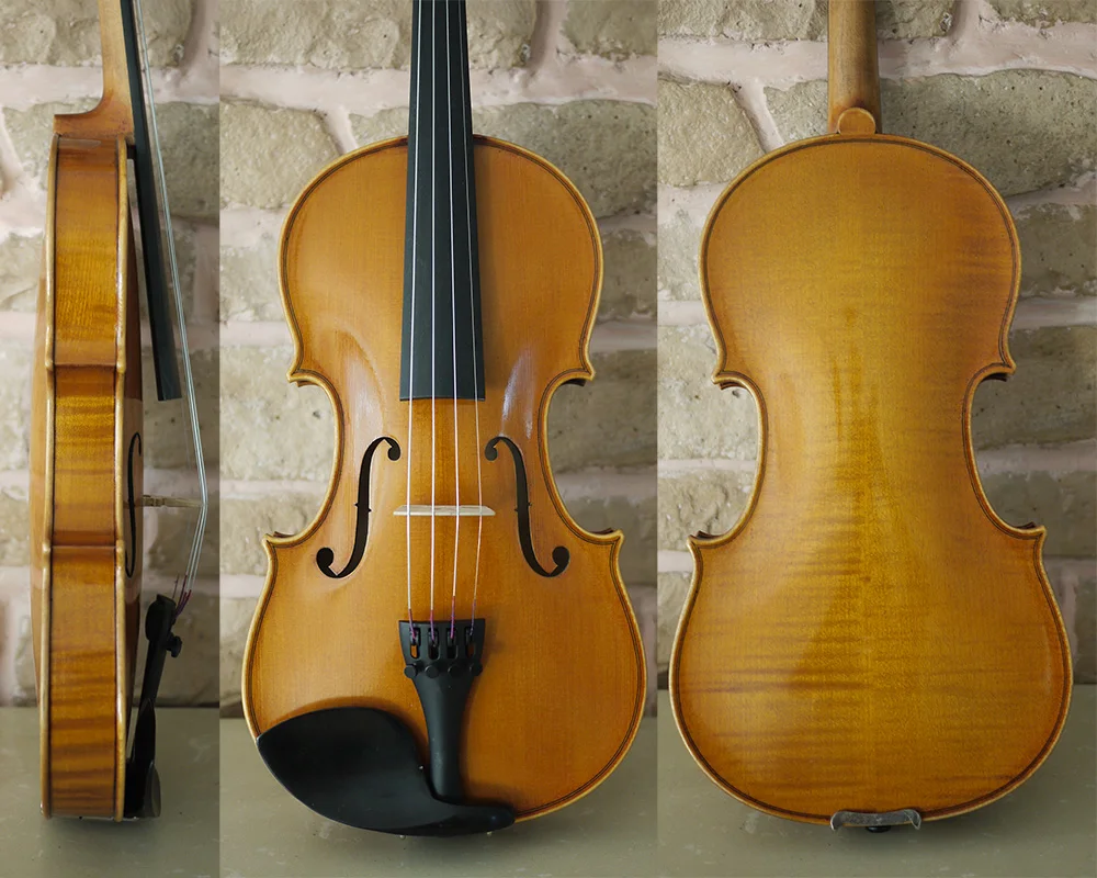 Antonio StradIvari 1715 Cremonese Violin Copy . Handmade by Dan Sun Workshop Rich Deep Tone. Antique Oil Varnish, No.1896