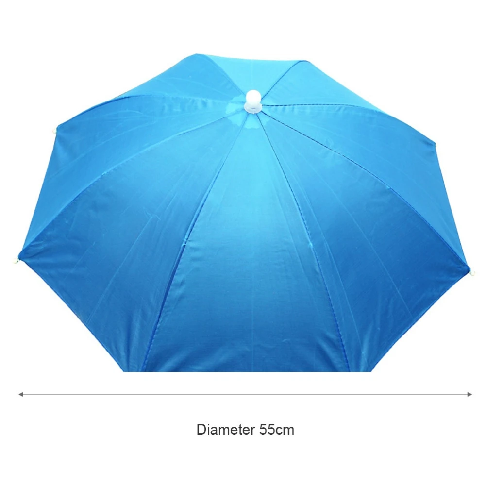 Compact Foldable Outdoor Sunshade and Waterproof Umbrella Hat