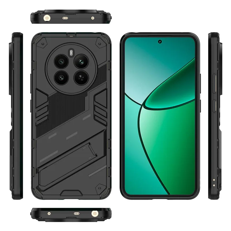 Shockproof TPU Armor Silicone Stand Holder Protective Phone Case Cover
