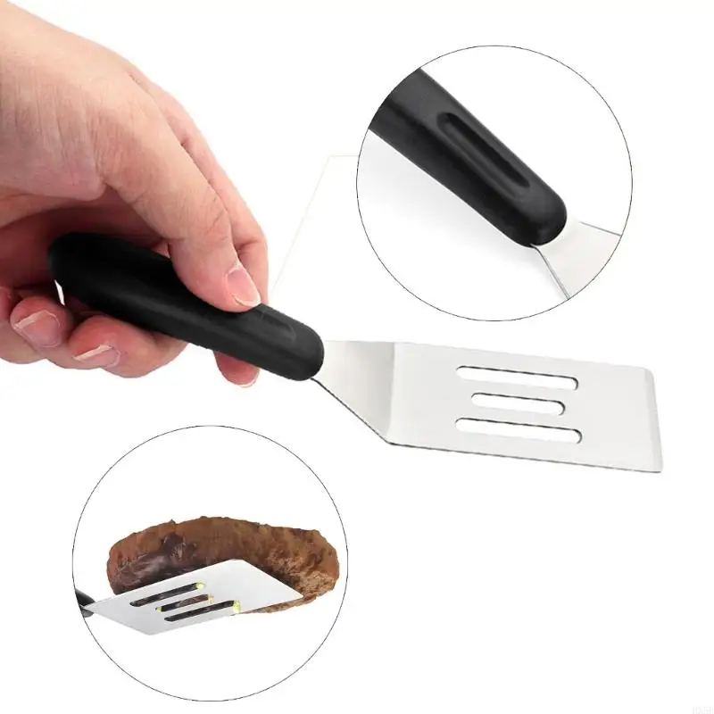 HX5B Small Serving Spatula for Beefsteaks Practical Kitchen Tool Convenient Handling Utensils Metal Turner for Dessert