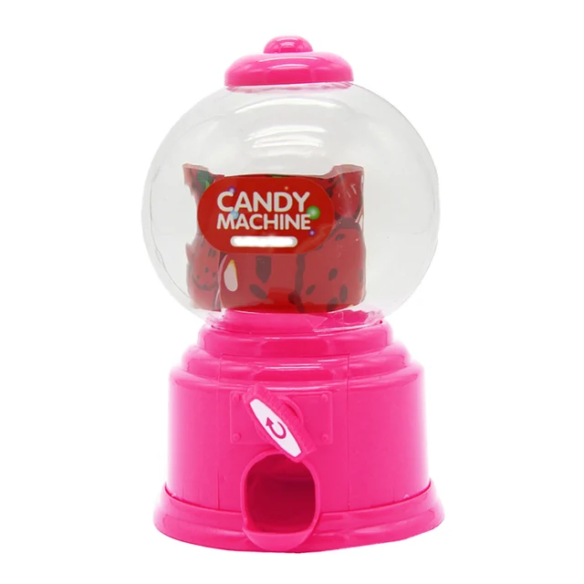 Money Boxes Plastic Sweet Mini Candy Machine Kids Bubble Gift Children Bank Toys Dispenser Coin Cute Piggy Bank for Girls 6