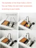 kitchen Sink 304 Stainless Steel sinks Above Counter Washing Basin with chopping board  cup washer multifunctional kitchen sink 5