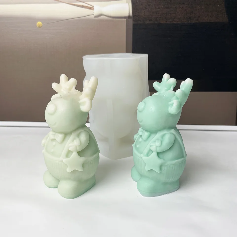 Lot De 2 Moules à Bougies De Noël En Silicone - Forme