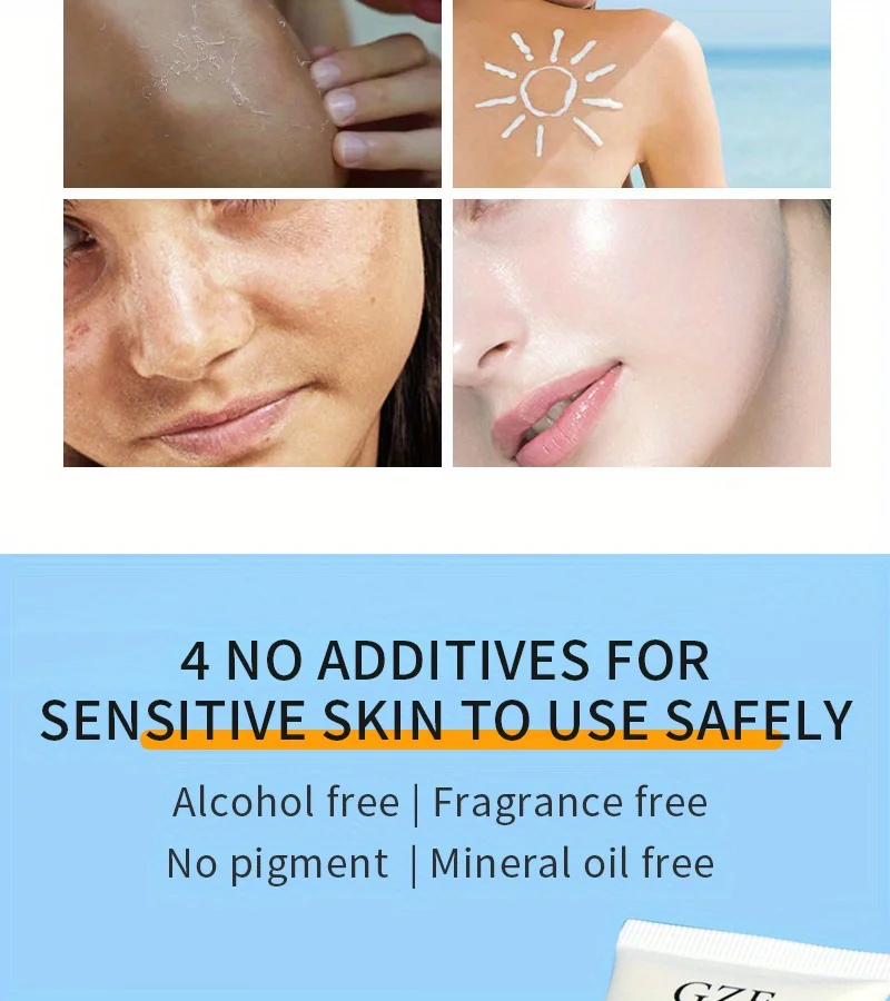 GZE Tinted Sunscreen with SPF 40 Hydrating Mineral Sunscreen With Zinc Oxide & Titanium Dioxide Sheer Tint for Healthy Glow