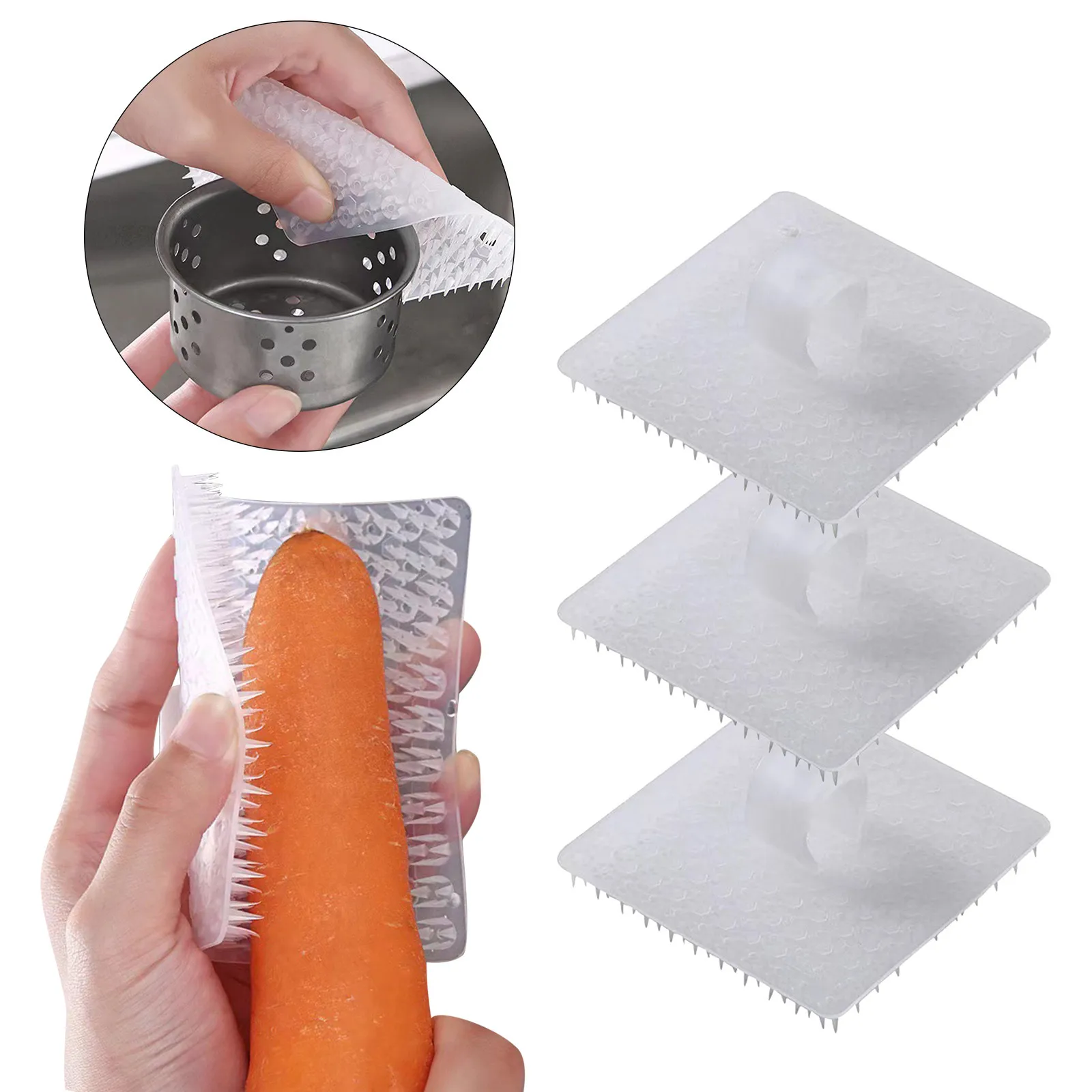 Silicone Vegetable Cleaning Brush Silicone Crevice Cleaner Silicone