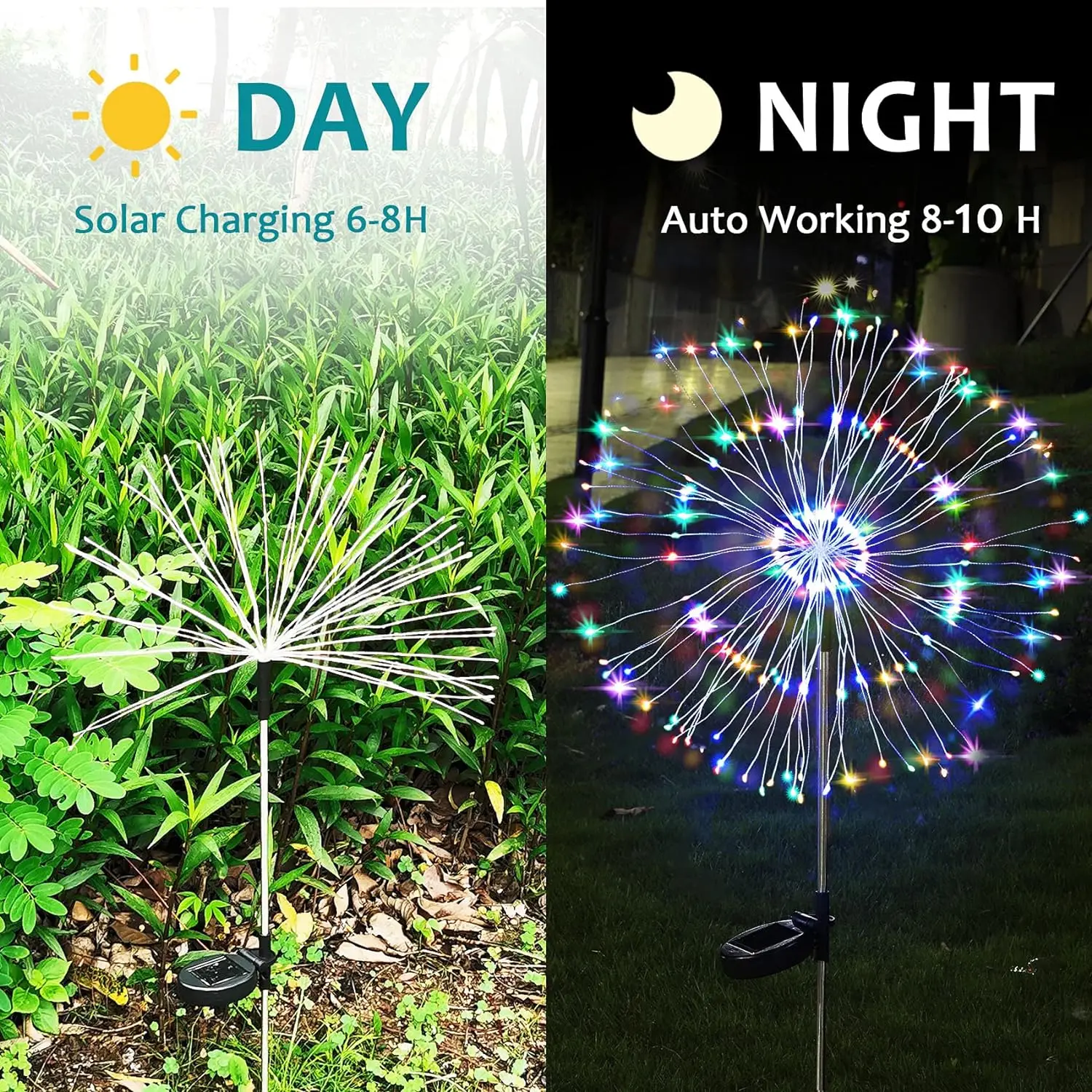 Description Picture 5 of itemSolar LED Firework Fairy Lights Outdoor Garden Decoration Lawn Pathway Lights For Patio Yard Party Christmas Wedding Decor