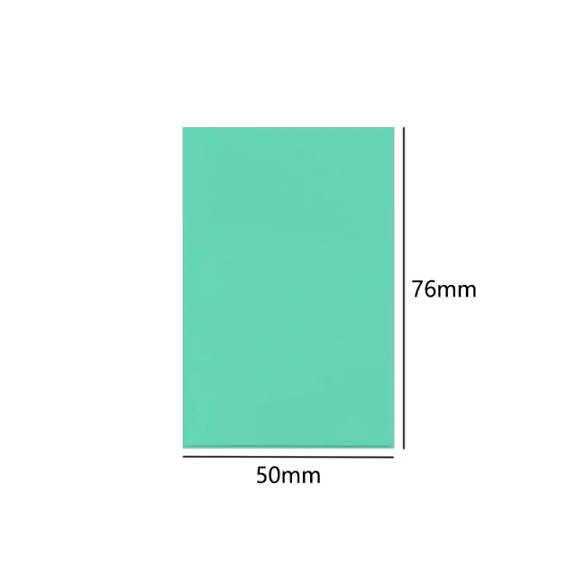 5x7.6cm Green