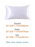 SuyaDearm 1Pc Two-Sided 19mm 100% Mulberry Silk 76CMX51CM Hypoallergenic Pillowcase Skin Face Hair Beauty Care White - Image 6