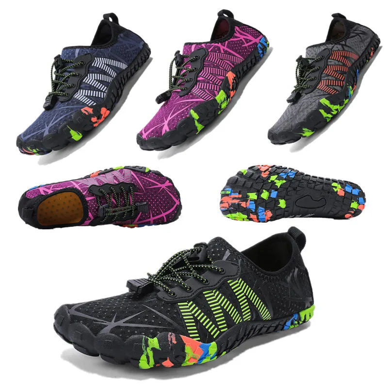 Men's and Women's Outdoor Wading Shoes Quick-drying Breathable Five-finger Beach Shoes Diving Swimming Hiking water shoes,aqua shoes