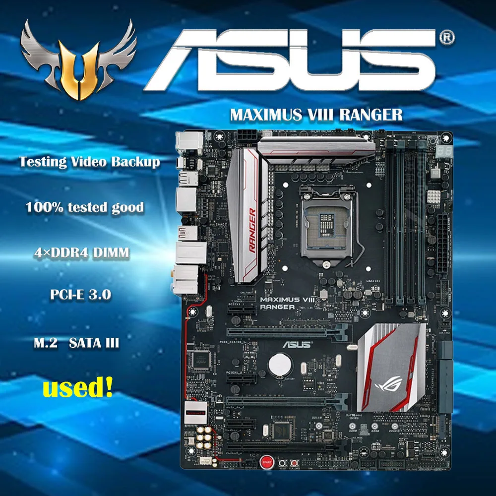 Scheda Madre Lga 1151 Asus Maximus Viii Ranger Scheda Madre Intel Z170 Ddr4 64Gb Pci-E 3.0 Usb3.1 Atx Per 6A Generazione