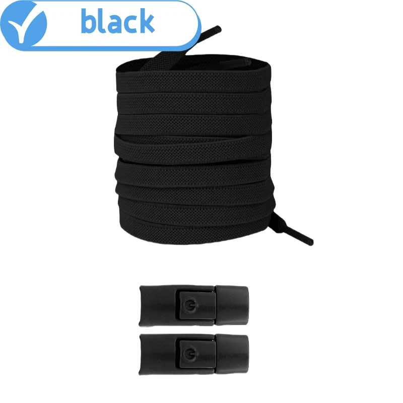 Press Lock Gradient Elastic No-Tie Shoelaces – Easy Fastening