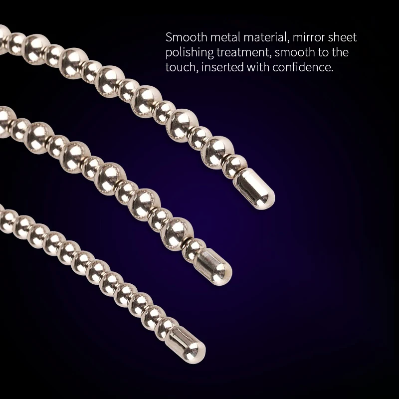 Penis Sex Toys Runyu Stainless Steel Urethra Pull Beads Horse Eye Stick Massager SM Urethral Catheter Metal Penis Plug Male Adult Stimulator